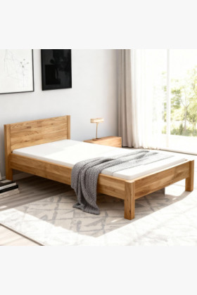 Jednolôžková dubová posteľ 120 x 200 cm